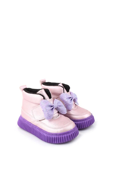 Papuç Sepeti Arzn-4130 Cırtlı Kaymaz Taban Kız Bebek Bot - Resim 6