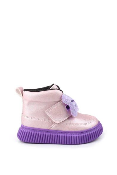 Papuç Sepeti Arzn-4130 Cırtlı Kaymaz Taban Kız Bebek Bot - Resim 4