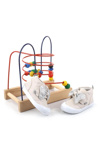 Papuç Sepeti 4233 Ortopedik Kız Bebek İlk Adım Ayakkabısı - Resim 2