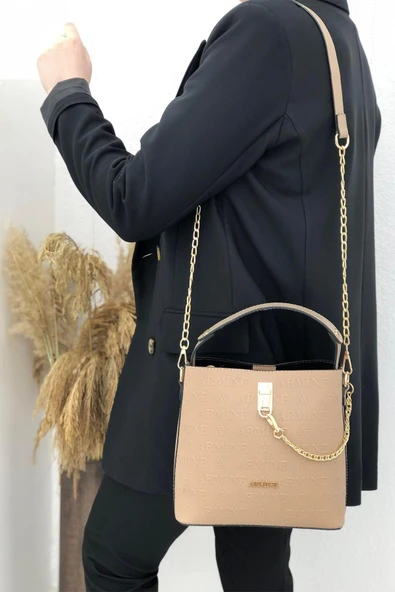 Armine 222 Kadın Lazer Baskılı El & Omuz Çantası - Resim 6