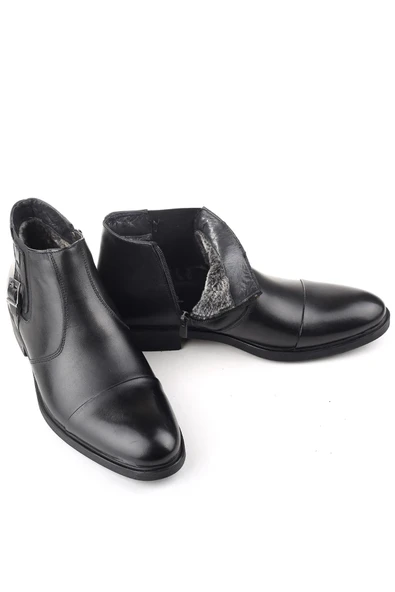 Nevzat Öge 01005 Hakiki Deri Klasik Erkek Kürklü Bot - Resim 3