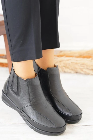 Castle Black 42759 Hakiki Deri Ortopedik Taban Anne Bot - Resim 3