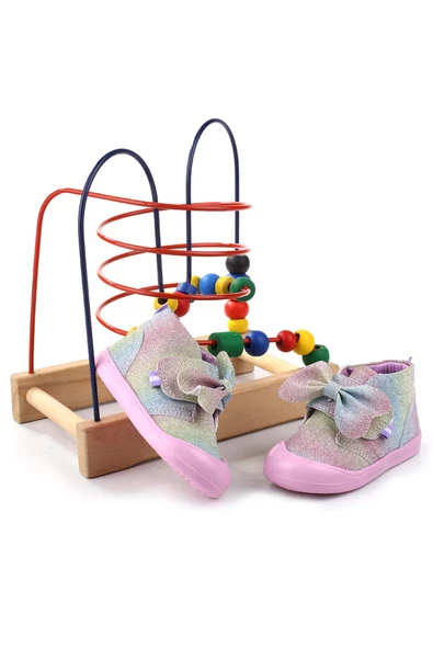 Papuç Sepeti 4233 Ortopedik Kız Bebek İlk Adım Ayakkabısı