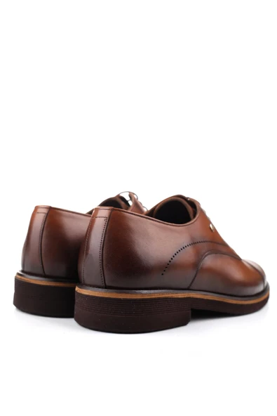 Benart Hakiki Deri Hafif Eva Taban Bağcıklı Günlük Klasik Erkek Ayakkabı - Resim 6