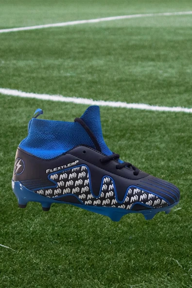 Cool Pele Erkek Çocuk Dişli Çoraplı Krampon Spor Ayakkabı - Resim 3