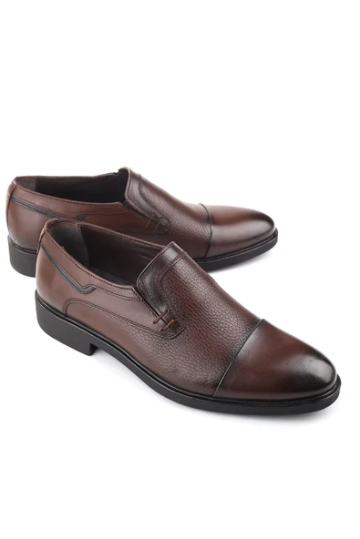 Nevzat Öge 098 Hakiki Deri Bağcıksız Klasik Erkek Ayakkabı - Resim 8