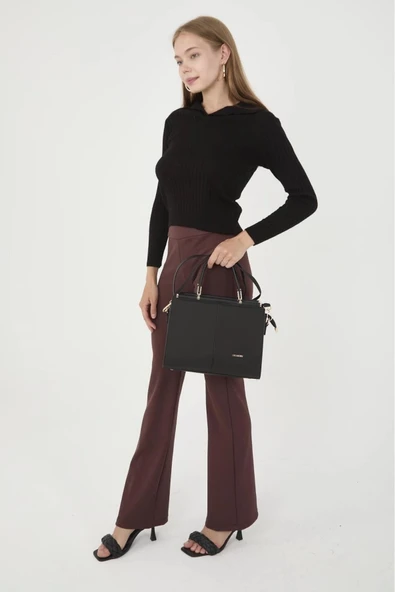 Cressberry 14320 Kadın Çok Bölmeli El & Omuz Çantası - Resim 5