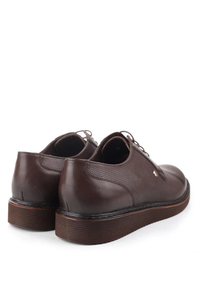 Nevzat Öge 1005 Hakiki Deri Bağcıklı Hafif Taban Klasik Erkek Ayakkabı - Resim 6