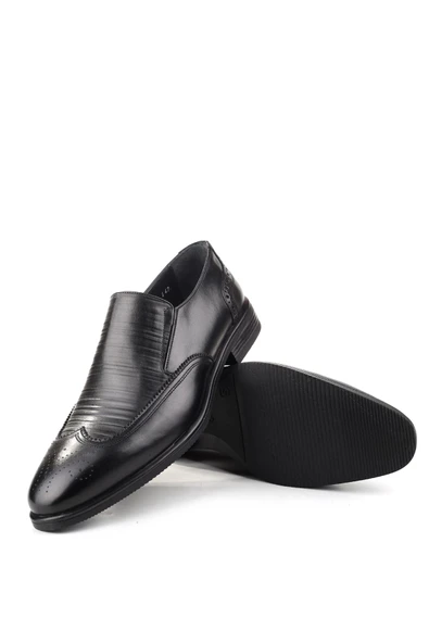 Delfino 625 Erkek Hakiki Deri Bağcıksız Kauçuk Klasik Ayakkabı - Resim 5