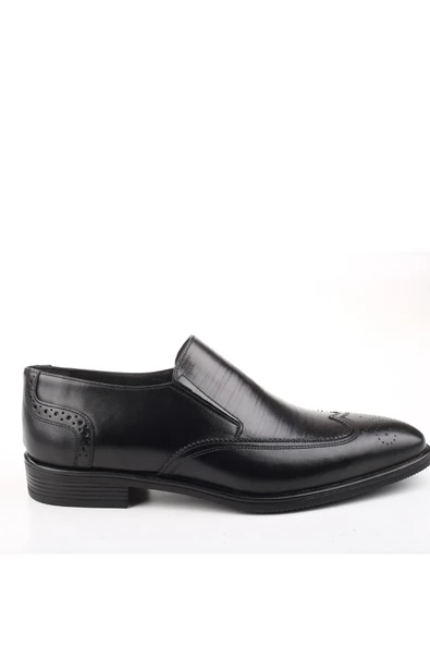 Delfino 625 Erkek Hakiki Deri Bağcıksız Kauçuk Klasik Ayakkabı ürün görseli 1