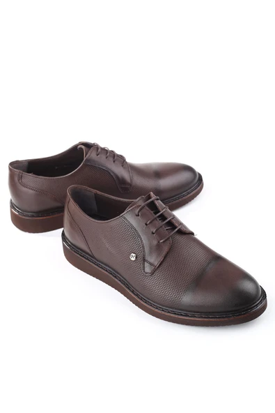 Nevzat Öge 1005 Hakiki Deri Bağcıklı Hafif Taban Klasik Erkek Ayakkabı - Resim 8