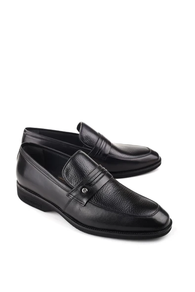 Benart Hakiki Deri Hafif Eva Taban Bağcıksız Günlük Klasik Erkek Ayakkabı - Resim 7