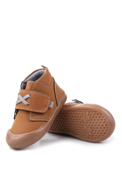 Papuç Sepeti Arzn-4132 Cırtlı Kaymaz Taban Erkek Bebek Bot - Resim 10