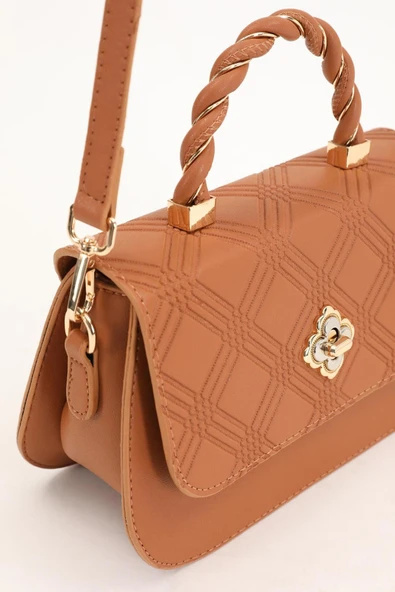 Levidor 930180 Kadın Kabartma Desenli  El & Omuz Çantası - Resim 9