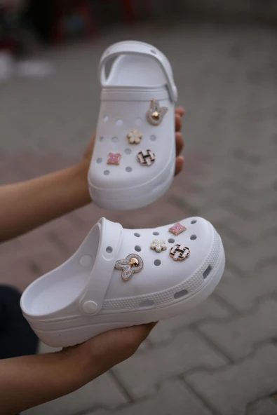 Papuç Sepeti Taşlı Kalın Taban Kadın Havuz/Plaj/Bahçe Terlik Sandalet - Resim 3