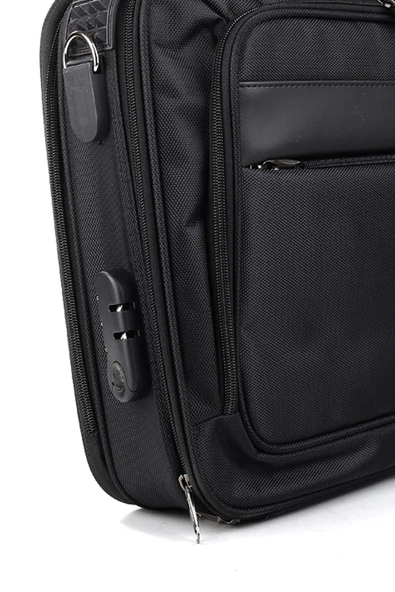 Papuç Sepeti 11028 Kasalı Laptop 15.6 İnç Şifreli Seyahat Çantası - Resim 5