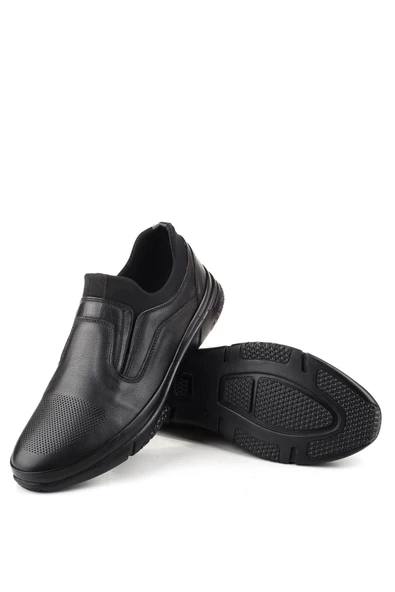 Luis Figo 4441 Büyük Numara Hakiki Deri Bağcıksız Erkek Ayakkabı - Resim 5