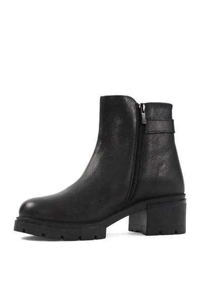 Castle Black 27362-1 Termo Taban 5,5 cm Topuklu Hakiki Deri Günlük Kadın Bot - Resim 6