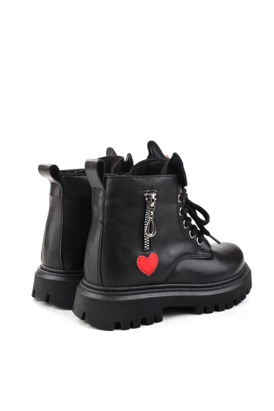 Papuç Sepeti 4181 Kaymaz Termo Taban Fermuarlı Kız Çocuk Bot - Resim 7