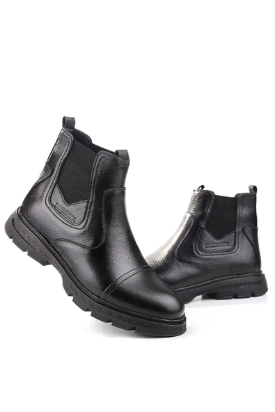 Adnan Bozkaya 23112 Ortopedik Taban Hakiki Deri Klasik Erkek Bot - Resim 4