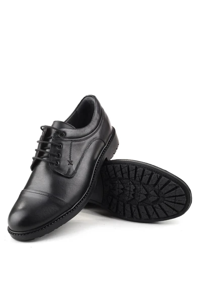 Luis Figo 4425 Büyük Numara Hakiki Deri Bağcıklı Erkek Ayakkabı - Resim 5