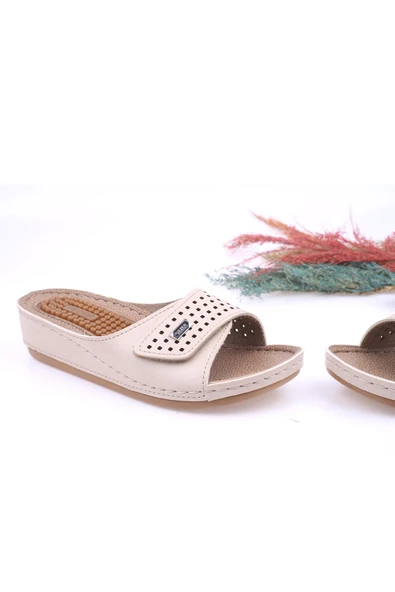 Gezer 11260 Topuk Dikenli Anatomik Taban Günlük Kadın Terlik - Resim 3