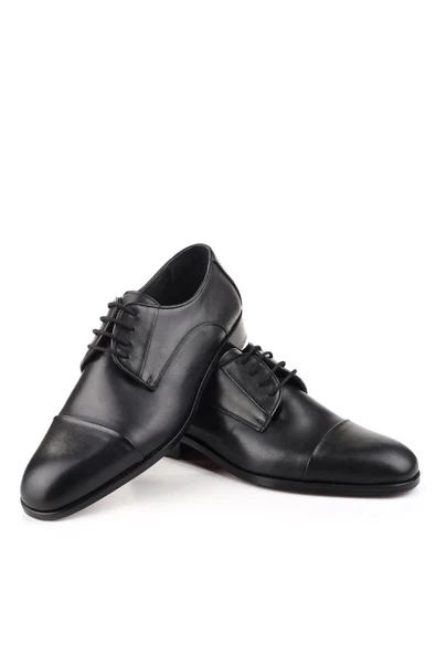 Oskar 2445 Erkek Klasik Bağcıklı Kösele Taban Günlük Deri Ayakkabı - Resim 3