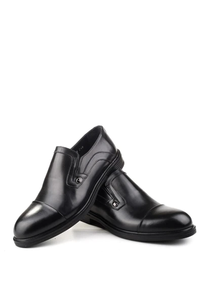 Delfino 319 Erkek Hakiki Deri Bağcıksız Kauçuk Klasik Ayakkabı - Resim 3