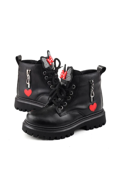 Papuç Sepeti 4181 Kaymaz Termo Taban Fermuarlı Kız Çocuk Bot - Resim 5