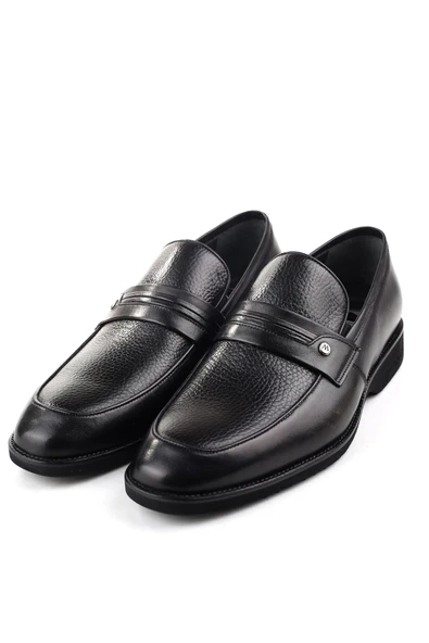 Benart Hakiki Deri Hafif Eva Taban Bağcıksız Günlük Klasik Erkek Ayakkabı - Resim 3