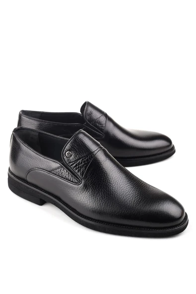 Benart Hakiki Deri Hafif Eva Taban Bağcıksız Günlük Klasik Erkek Ayakkabı - Resim 7