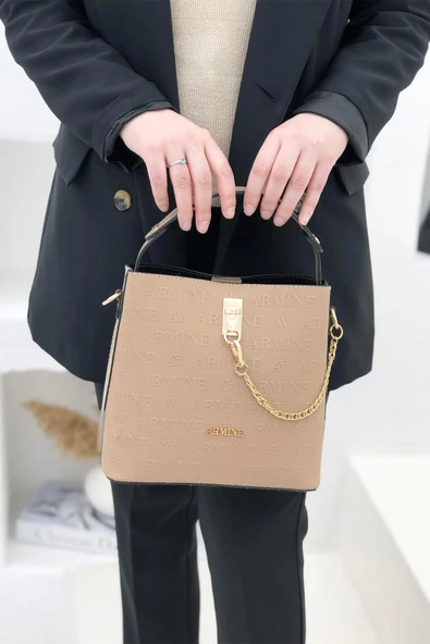 Armine 222 Kadın Lazer Baskılı El & Omuz Çantası - Resim 10