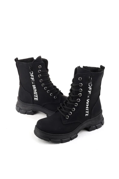 Papuç Sepeti 4186 Termo Taban Günlük Kadın Fermuarlı Postal Bot - Resim 3