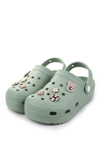 Papuç Sepeti Taşlı Kalın Taban Kadın Havuz/Plaj/Bahçe Terlik Sandalet - Resim 10