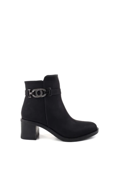 Papuç Sepeti Fermuarlı 5 cm Topuklu Termo Taban Günlük Kadın Bot ürün görseli 1