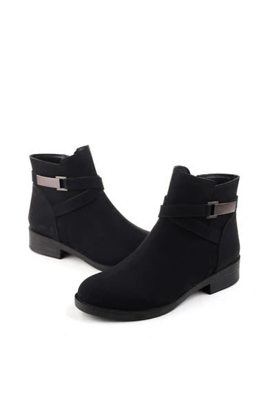 Papuç Sepeti 4194 Fermuarlı Termo Taban Günlük Kadın Bot - Resim 3