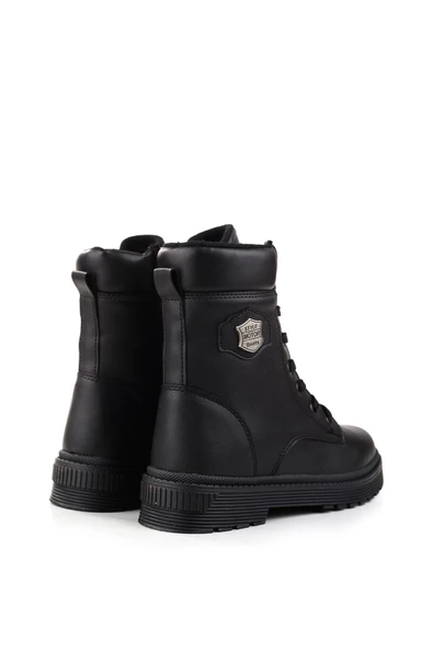 Papuç Sepeti 24070 Sıcak Astar Kaymaz Taban Kadın Motorcu Bot - Resim 4