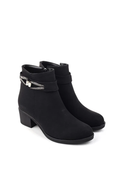 Papuç Sepeti  5 Cm Topuklu Kaymaz Kauçuk Taban Günlük Kadın Bot ürün görseli 1