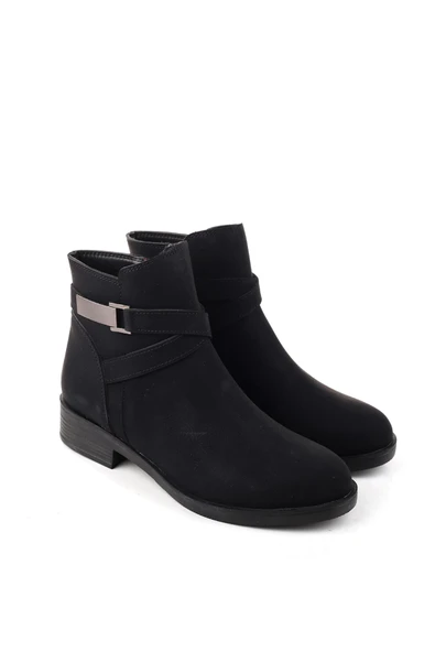 Papuç Sepeti 4194 Fermuarlı Termo Taban Günlük Kadın Bot - Resim 2