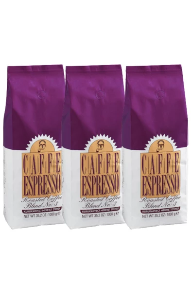 Mehmet Efendi Colombian Espresso Blend No:3 Çekirdek Kahve - 3 Adet