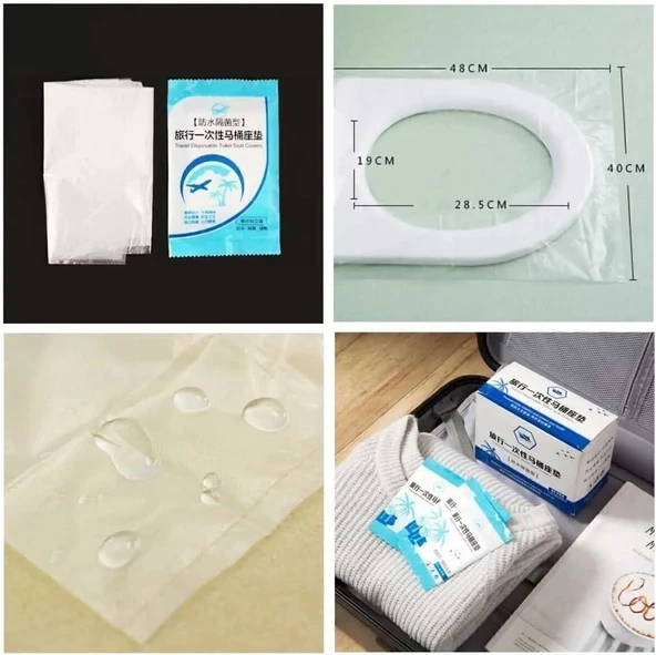 3B Trend Hijyenik Tek Seferlik Klozet Kapağı Poşeti 50 Adet - 3