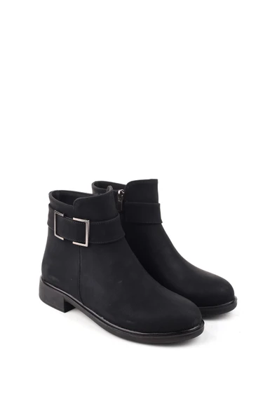 Papuç Sepeti 4197 Fermuarlı Termo Taban Günlük Kadın Bot - Resim 2