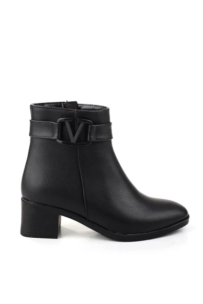 Papuç Sepeti UM848 5 Cm Topuklu Kaymaz Taban Günlük Kadın Bot ürün görseli 1