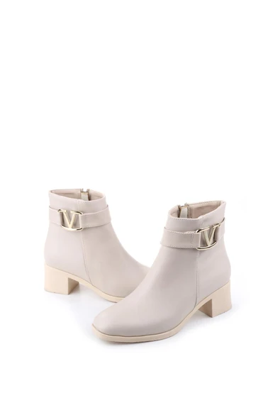 Papuç Sepeti UM848 5 Cm Topuklu Kaymaz Taban Günlük Kadın Bot - Resim 6