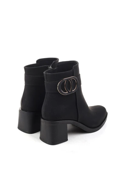 Papuç Sepeti 4272 5 Cm Topuklu Kaymaz Taban Günlük Kadın Bot - Resim 4