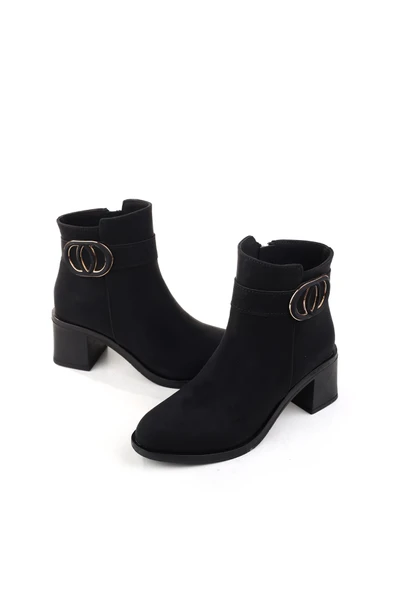 Papuç Sepeti 4272 5 Cm Topuklu Kaymaz Taban Günlük Kadın Bot - Resim 3