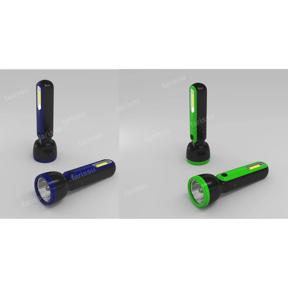 GOLD KAMA şarjlı taşınabilir el feneri 200 metre aydınlatma - 6