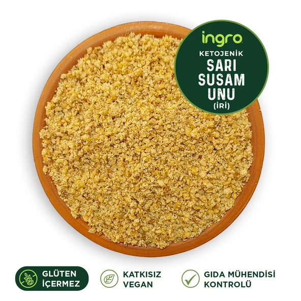 Glutensiz Ketojenik Sarı Susam Unu (iri) 10000 G