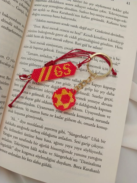 El Yapımı Miyuki Galatasaray Bileklik Ve Anahtarlık - 7