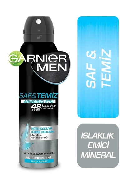 Men Saf Ve Temiz Aerosol 150 ml Arındırıcı Etki   3600542342094 - 3
